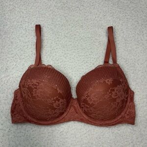 Victoria’s Secret Dream Angels Copper Lace Glitter Lined Demi Bra